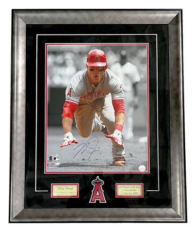 Mike Trout Los Angeles Angels Signed 16x20 Matted & Framed Photo MLB –  Diamond Legends Online