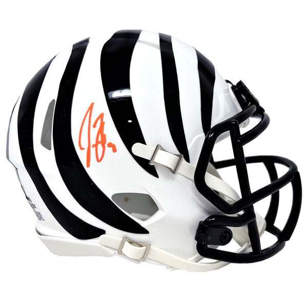 Joe Burrow Signed Cincinnati Bengals Mini Amp Alternate White