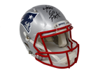 David Ortiz Red Sox Patriots Signed FS Speed Authentic Helmet "Go Pats" JSA