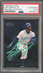 1998 Skybox Metal Ken Griffey Jr. On Card Teal Ink PSA/DNA Auto Authentic