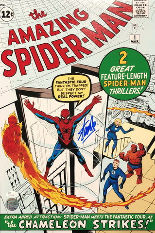 Stan Lee Signed Autographed Amazing Spiderman 12x18 Marvel Comics STAN LEE HOLO