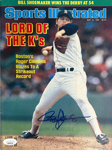 Roger Clemens Boston Red Sox Signed 1986 Sports Illustrated Full Magazine JSA