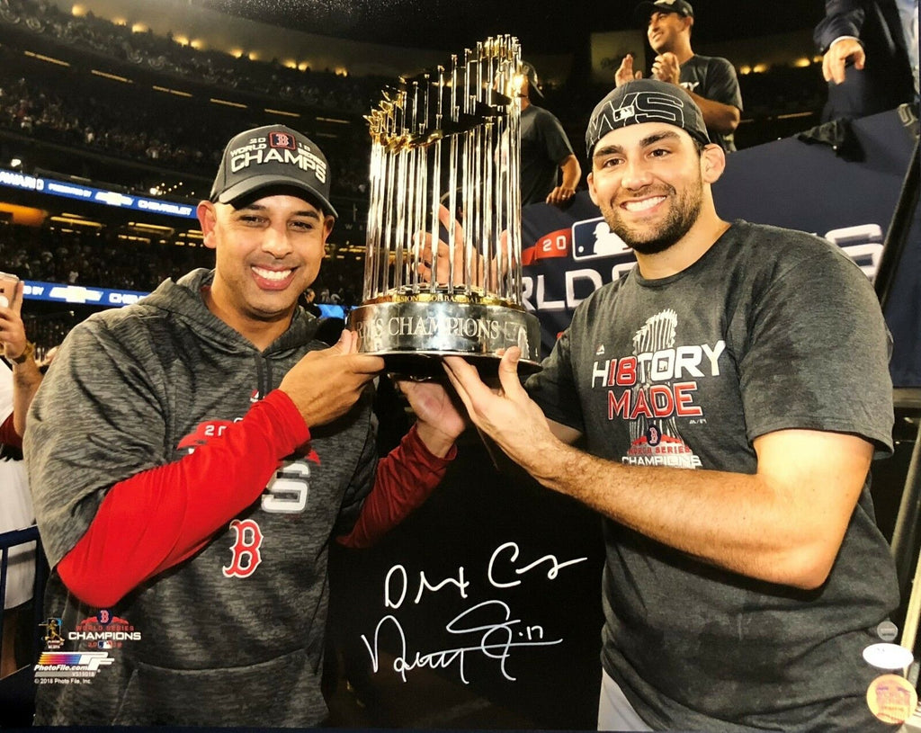 Alex Cora/Nathan Eovaldi Boston Red Sox Dual Signed World Series 16x20 –  Diamond Legends Online