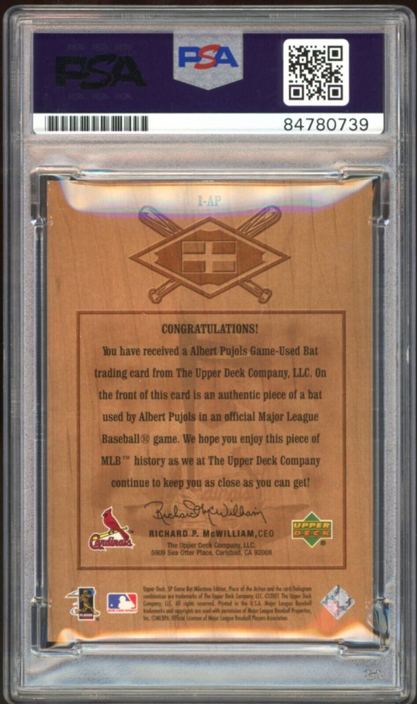 Albert Pujols 2001 SP Authentic