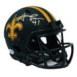 Alvin Kamara New Orleans Saints Signed Authentic Riddell Eclipse Mini Helmet BAS
