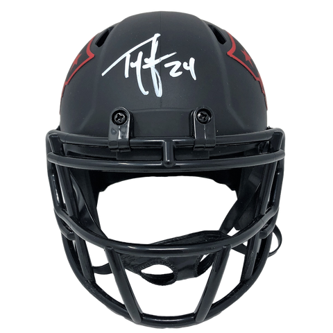 NEW ENGLAND PATRIOTS RIDDELL BLACK ECLIPSE MINI FOOTBALL HELMET