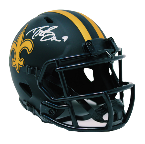 Drew Brees New Orleans Saints Signed Authentic Eclipse Mini Helmet BAS