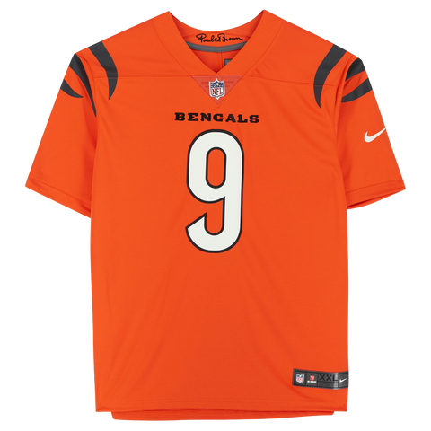 Joe Burrow Cincinnati Bengals Signed Orange Nike Limited Jersey Fanati Diamond Legends Online