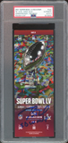 2021 Super Bowl LV Buccs Tom Brady MVP Ticket PSA Authentic Auto MINT 9 Fanatics