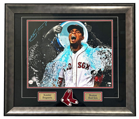 Xander Bogaerts Boston Red Sox Signed Powerade 16x20 Matted & Framed Photo MLB