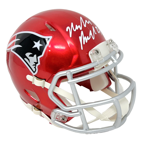 Malcolm Butler New England Patriots Signed Riddell Flash Mini Helmet J –  Diamond Legends Online