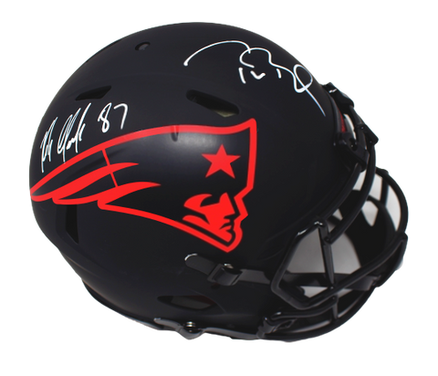 Tom Brady/Rob Gronkowski Patriots Signed Eclipse Speed Authentic Helmet Fanatics
