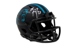Christian McCaffrey Carolina Panthers Signed Mini Eclipse Speed Helmet BAS