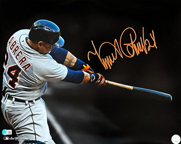 Miguel Cabrera Detroit Tigers Autographed 16x20 Post Bat HM Photo - (J —  Ultimate Autographs