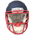 Mac Jones New England Patriots Signed Full Size Speed Authentic AMP Helmet BAS