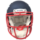Mac Jones New England Patriots Signed Full Size Speed Authentic AMP Helmet BAS