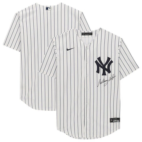 Anthony Volpe New York Yankees Signed White Nike Replica Jersey Fanatics/MLB