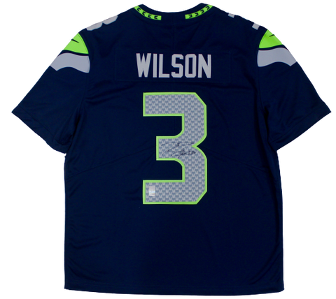 Russell Wilson Seattle Seahawks Signed Authentic Nike Limited Jersey RS Holo MC