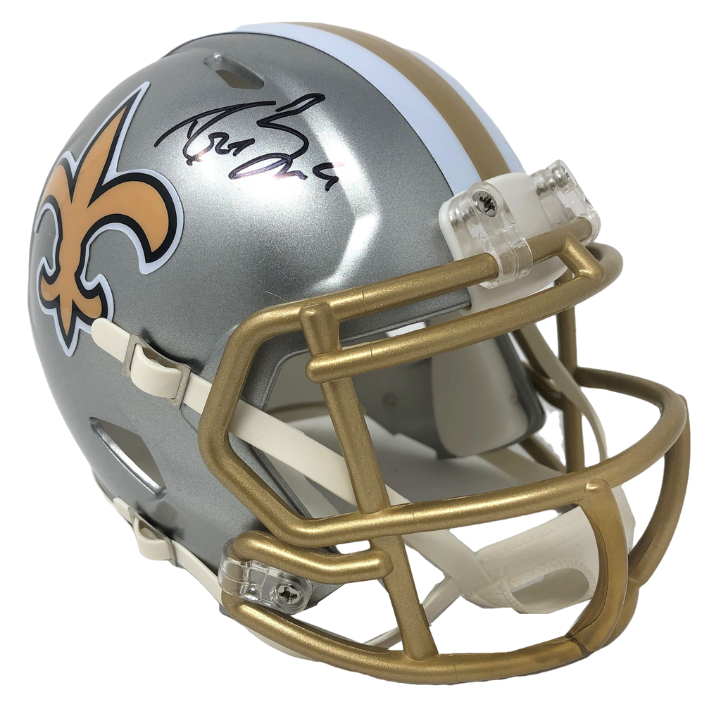 : Drew Brees Autographed Hand Signed Riddell Saints