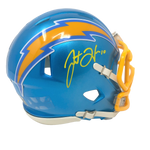 Justin Herbert Los Angeles Chargers Signed Flash Mini Helmet BAS Witness