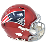 Rob Gronkowski New England Patriots Signed Authentic Flash Helmet PSA