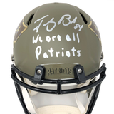 Tedy Bruschi New England Patriots Signed Salute Service Full Authentic Helmet