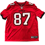 Rob Gronkowski Tampa Bay Buccaneers Signed Red Home Nike Limited Jersey JSA