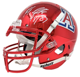 Rob Gronkowski Signed Record AZ Insc Arizona Schutt Authentic Chrome Helmet JSA