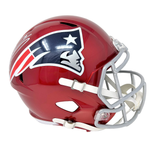 Mac Jones New England Patriots Signed Speed Replica Flash Helmet Beckett BAS