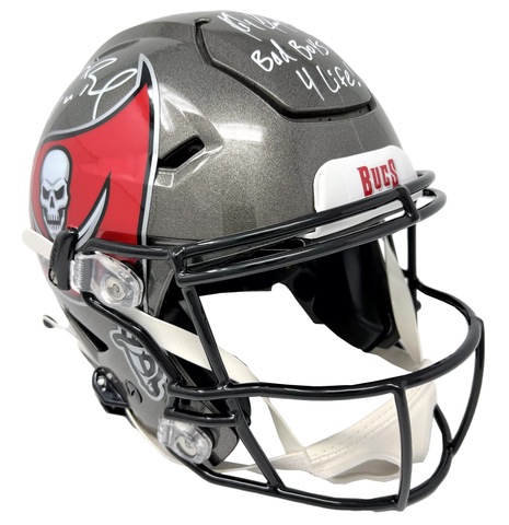 Tom Brady/Rob Gronkowski Bucs Signed Authentic Speed Helmet Bad Boys 4 – Diamond Legends Online