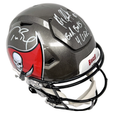 Tom Brady/Rob Gronkowski Bucs Signed Authentic Speed Helmet Bad Boys 4 Life Insc