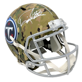 Derrick Henry Tennessee Titans Signed Full Size Camo Speed Replica Helmet BAS