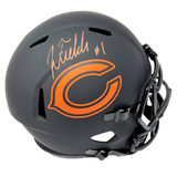 Justin Fields Chicago Bears Signed Full Size Eclipse Speed Replica Helmet BAS