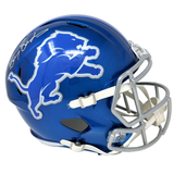 Barry Sanders Detroit Lions Signed Full Size Flash Speed Replica Helmet BAS
