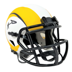 Justin Herbert Los Angeles Chargers Signed Riddell Lunar Mini Helmet BAS Beckett