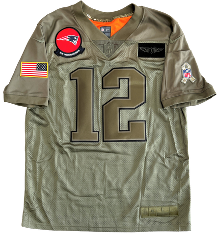 Salute to top service brady jersey