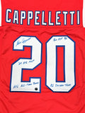 Gino Cappelletti New England Patriots Signed Throwback Jersey Multi-Insc Alumni
