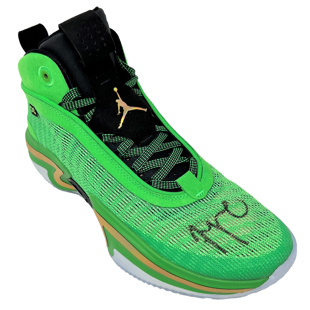 Jayson Tatum Boston Celtics Autographed Shoes Nike Kyrie Signed ROOKIE YEAR  PSA!