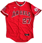 Mike Trout Los Angeles Angels Signed Authentic Nike Red Jersey MLB Authentic