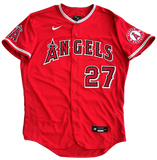 Mike Trout Los Angeles Angels Signed Authentic Nike Red Jersey MLB Authentic