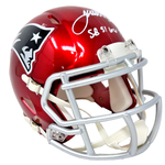 James White New England Patriots Signed SB 51 GW TD Flash Mini Helmet JSA