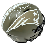 Tom Brady Patriots Signed Salute to Service Authentic Speed Flex Helmet Fanatics