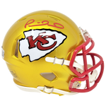 Patrick Mahomes Kansas City Chiefs Signed Riddell Flash Mini Helmet BAS Beckett