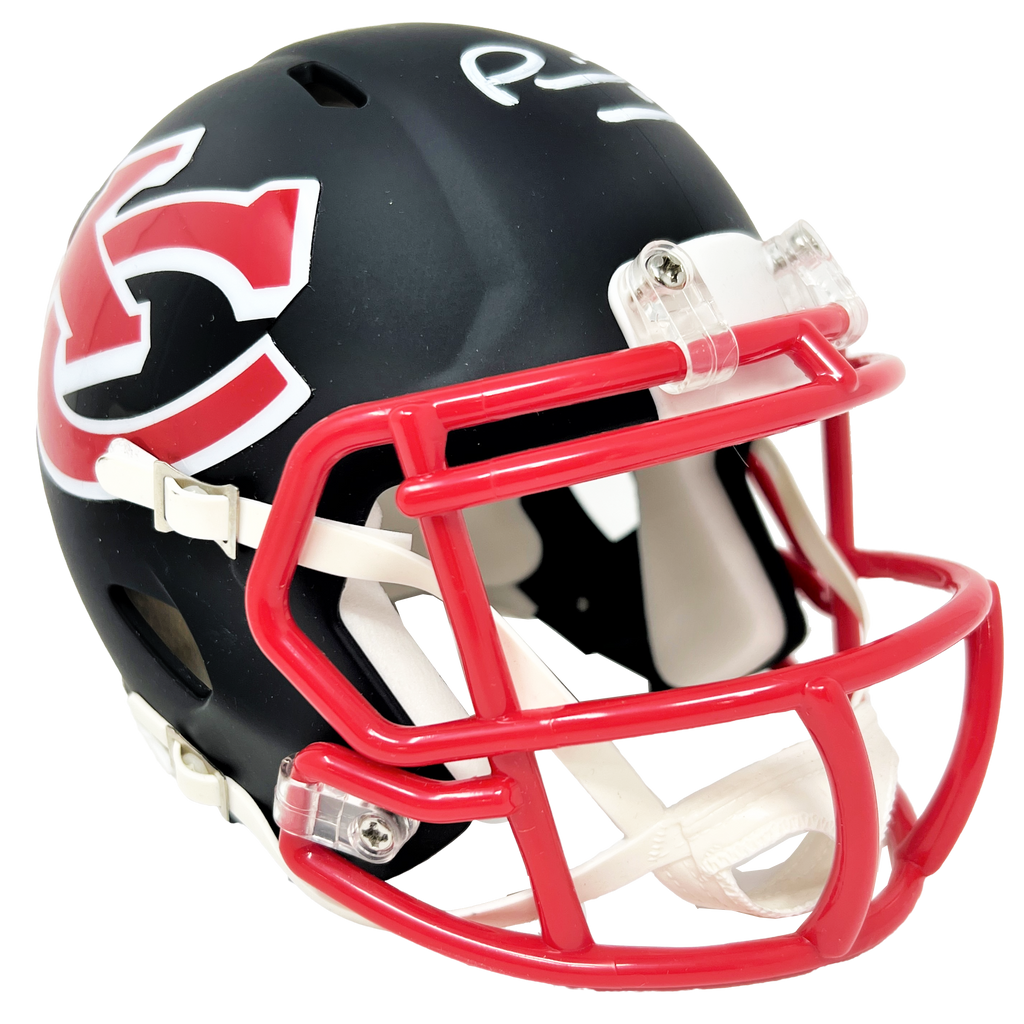amp football helmets Patrick Mahomes Kansas City Chiefs Signed Riddell AMP Mini Helmet BAS – Diamond Legends Online