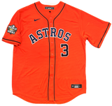 Jeremy Peña Astros Signed 2022 WS MVP Inscribed Orange Nike WS Jersey MLB Pena