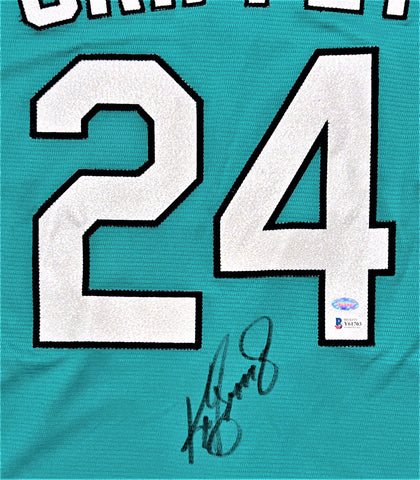 Ken Griffey Jr. Seattle Mariners Signed Authentic Nike Teal Jersey