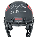 Tedy Bruschi New England Patriots Signed Full Authentic Eclipse Helmet Pats COA