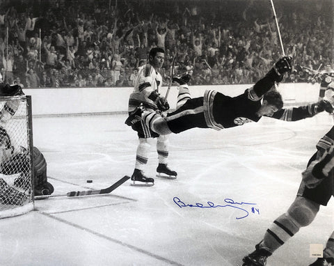 Bobby Orr Boston Bruins Signed Autographed Flying Goal 16x20 Photo GREAT NORTH