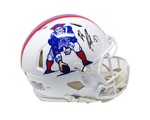 Rob Gronkowski New England Patriots Signed Throwback Speed Authentic Helmet JSA